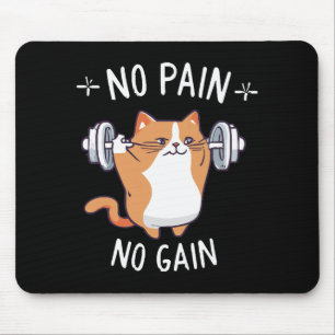 Lasst uns Muskeln aufbauen! Zeit fürs Fitnessstudi Mousepad
