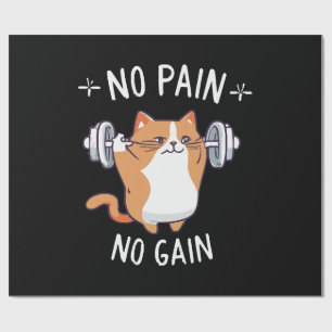 Lasst uns Muskeln aufbauen! Zeit im Fitnessstudio! Geschenkpapier