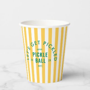 Lasst uns nach dem Pickle Ball eingelegt werden Ge Pappbecher
