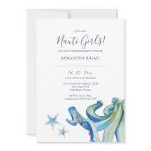 Lasst uns Nauti-Junggeselinnen-Abschied-Einladunge