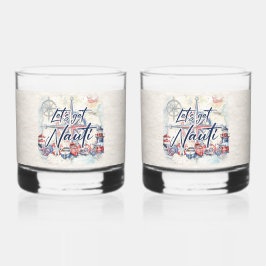 Lasst uns Nauti Nautic Coastal Party bekommen Whiskyglas