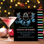 Lasst uns Neon Santa Christmas Cocktail Party bele Einladung<br><div class="desc">Dieses Weihnachten "Lasst uns Lit bekommen!"! Mit einem Neonschild mit den Martini Cocktails von Santa, die den Urlaub in Martini verbringen. Neonfarbene Balken auf der Rückseite. Ideal für ein Weihnachtscocktail-Party im Urlaub! Weitere Änderungen finden Sie unter Anpassen dieser Vorlage. Am unteren Rand sehen Sie "Gewollt, um dieses Design noch weiter...</div>