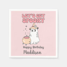 Lasst uns Niedlichen Groovy Halloween Geburtstag v