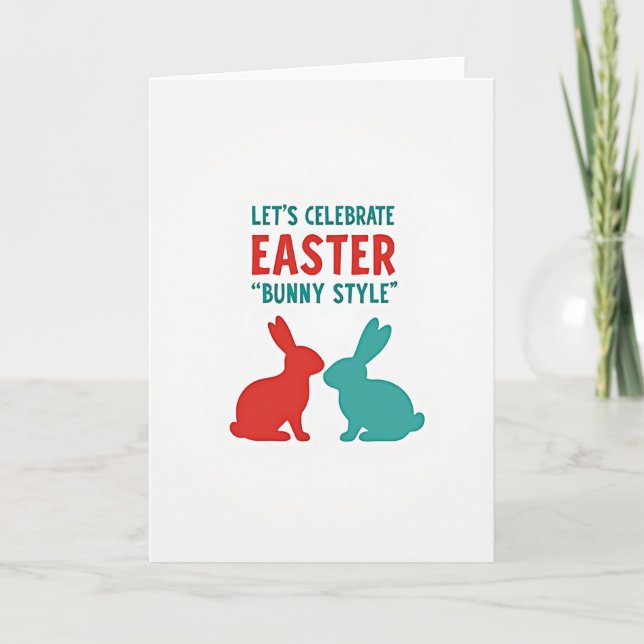 Lasst uns Ostern feiern Karte (Vorderseite)
