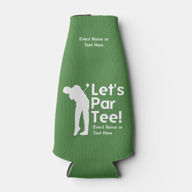 Lasst uns Par T-Shirt Flaschenkühler (Vorderseite)