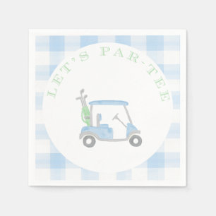 Lasst uns Par-T-Shirt Golf Themed Party Napkins Serviette