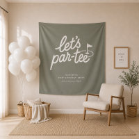 Lasst uns Par-tee Golf 1. Geburtstagsbanner
