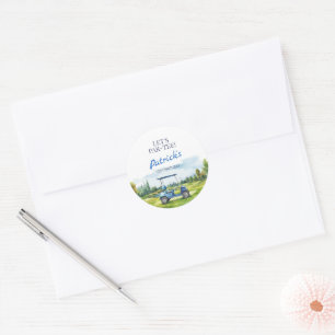 Lasst uns Par-Tee Golf Geburtstag für jedes Alter Runder Aufkleber
