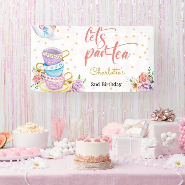 Lasst uns Par-Tee, Tee-Kindergeburtstag Banner (Party)