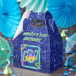 Lasst uns Party Bounce Neon Trampolin Park springe Geschenkschachtel