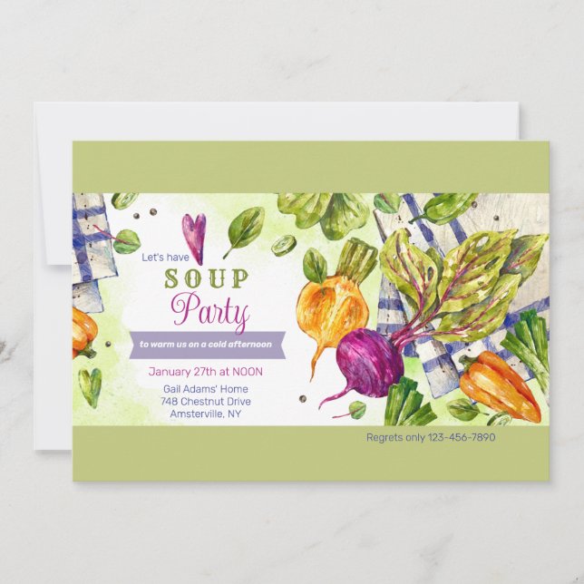 Lasst uns Party Einladung haben (Vorderseite)