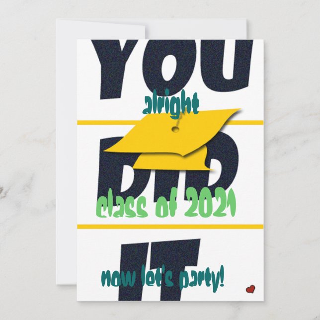 Lasst uns Party Einladung haben (Vorderseite)