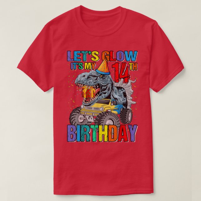 Lasst uns Party glänzen. Es ist mein 14. Geburtsta T-Shirt (Design vorne)
