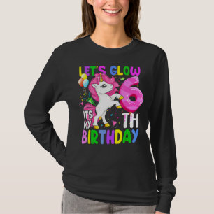 Lasst uns Party glänzen Es ist mein 6. Geburtstag T-Shirt