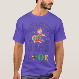 Lasst uns Party gras Karneval Mardi Gras Einhorn M T-Shirt