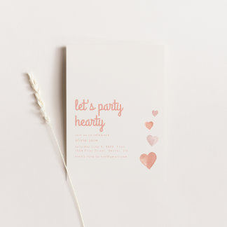 Lasst uns Party Herzliche Liebe zum Geburtstag ein Einladung