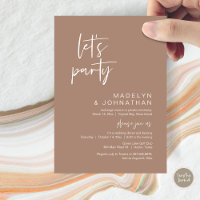 Lasst uns Party, Hochzeitsessen und Tanzen essen