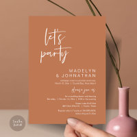 Lasst uns Party, Hochzeitsessen und Tanzen essen