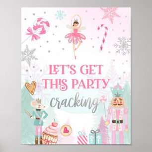 Lasst uns Party knacken Nutcracker Ballerina Girl Poster