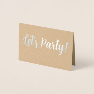 Lasst uns Party machen! Folienkarte