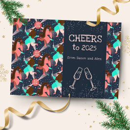 Lasst uns Party machen! Neujahr Feiertagskarte