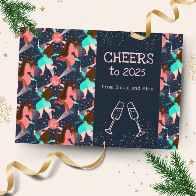 Lasst uns Party machen! Neujahr Feiertagskarte (Von Creator hochgeladen)