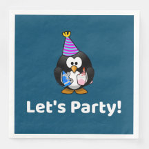 Lasst uns Party machen! Penguin Funny Birthday Par