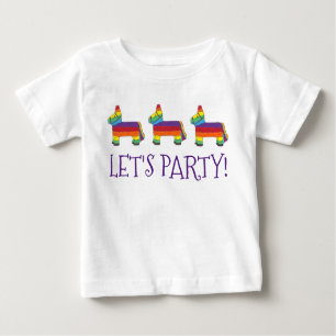Lasst uns Party machen! Rainbow Baby Birthday Fies Baby T-shirt