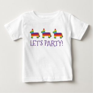 Lasst uns Party machen! Rainbow Baby Birthday Fies T-shirt