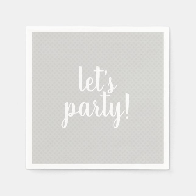 Lasst uns Party-Servietten Serviette (Vorderseite)