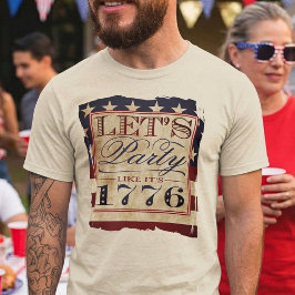Lasst uns Party wie 1776 machen | Vintager 4. Juli T-Shirt