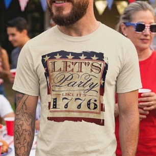 Lasst uns Party wie 1776 machen   Vintager 4. Juli T-Shirt