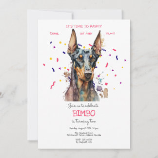 Lasst uns pawty, Hundebeitag Einladung