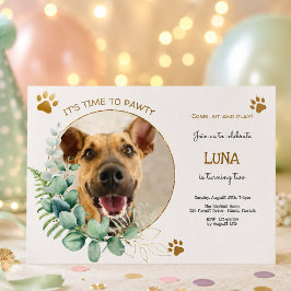 Lasst uns pawty, Hundebeitag Einladung