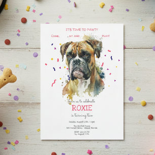 Lasst uns pawty, Hundebeitag Einladung