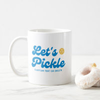 Lasst uns Pickle Cooler Retro Personalisierter Tex