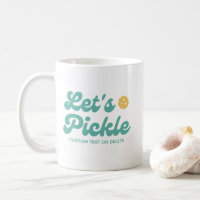 Lasst uns Pickle Cooler Retro Personalisierter Tex
