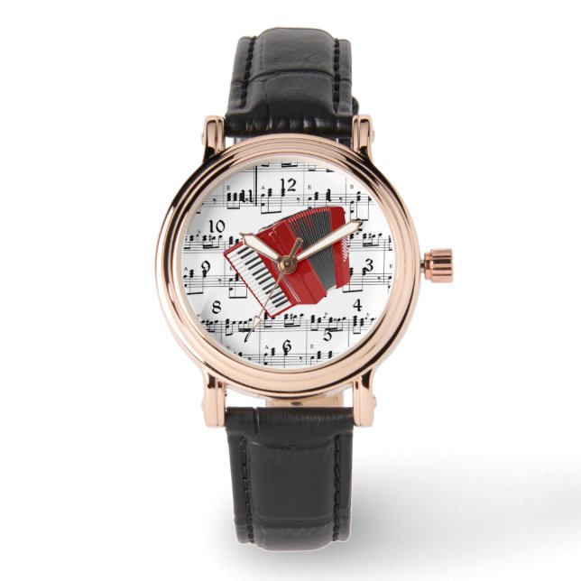 Lasst uns Polka Armbanduhr (Vorderseite)