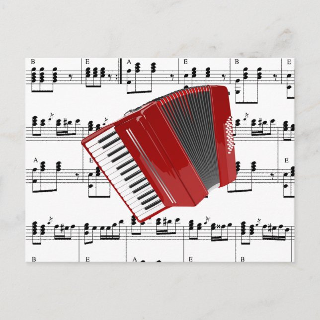 Lasst uns Polka Postkarte (Vorderseite)