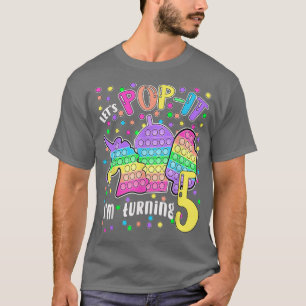 Lasst uns Popit machen, ich werde 5 farbige 5. Geb T-Shirt