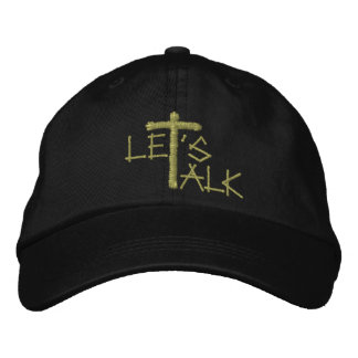 Lasst uns reden (Jesus) Bestickte Baseballkappe