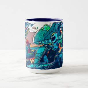 Lasst uns Rennen! - Gokart-Rennfahrer Tasse