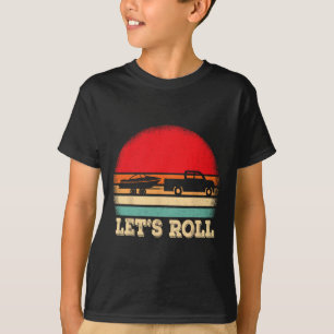 Lasst uns Retro-Booten Boots Kapitän  T-Shirt