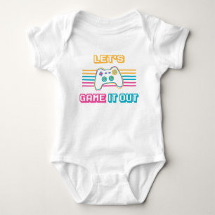 Lasst uns Retro spielen Baby Strampler