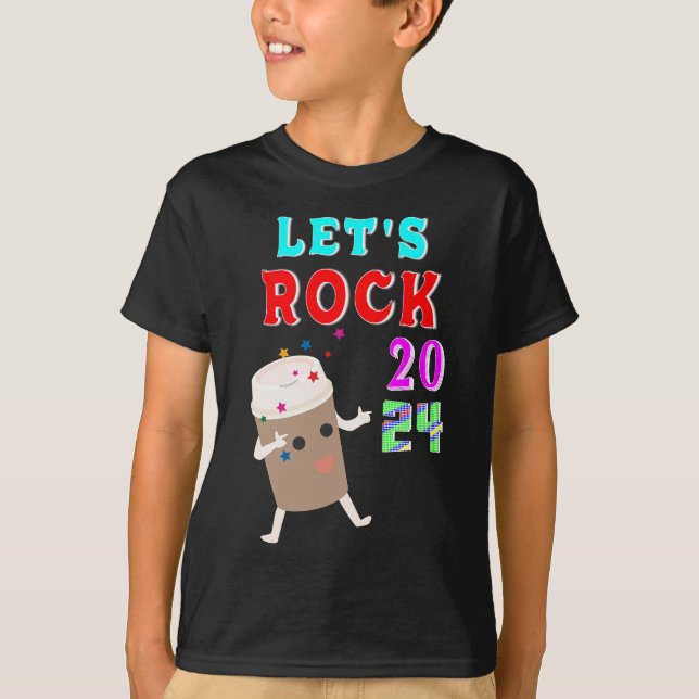 Lasst uns Rock 2024 T-Shirt (Vorderseite)