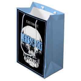 Lasst uns Rock Skull Blue Mittlere Geschenktüte