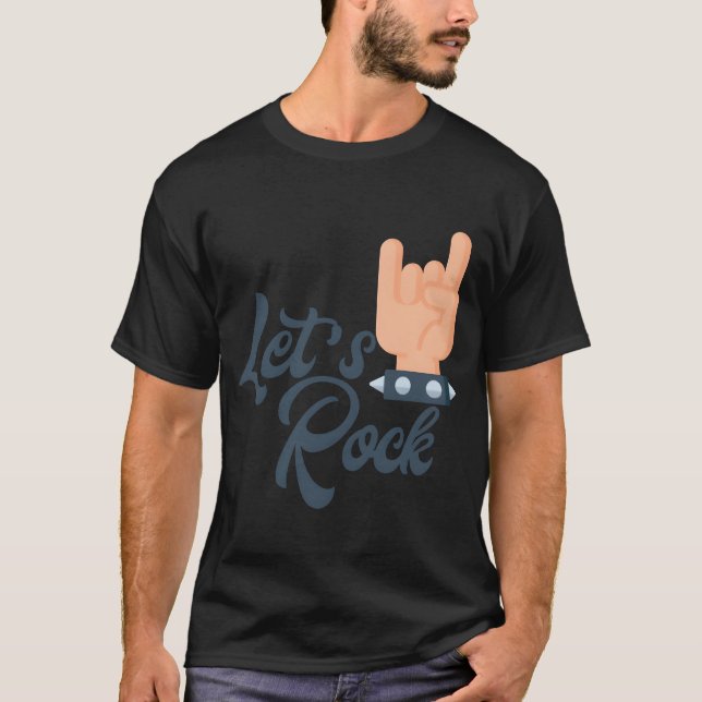 Lasst uns Rock vintage T-Shirt (Vorderseite)