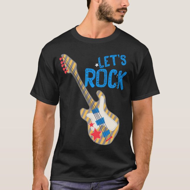 Lasst uns Rocktar Rock'n Roll Retro 80er Music Wom T-Shirt (Vorderseite)