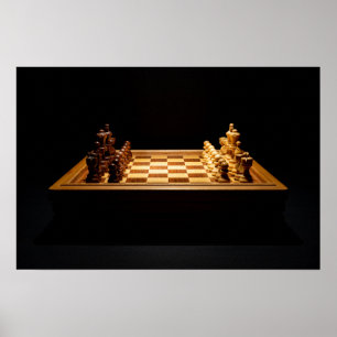 Lasst uns Schach spielen Poster