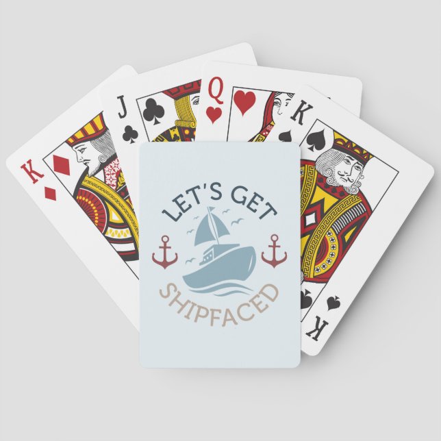 Lasst uns schicken spielkarten (Rückseite)